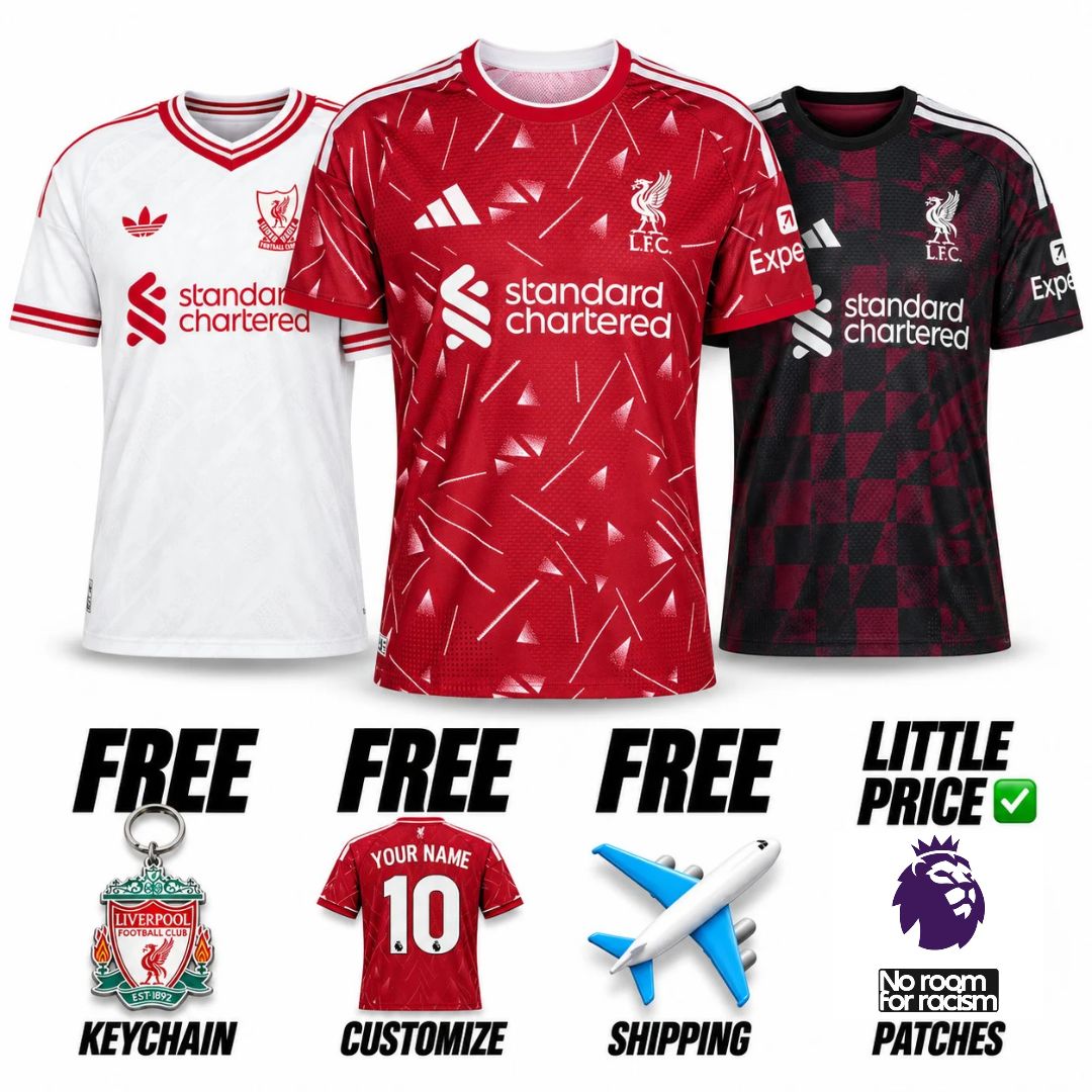 Liverpool Home, Away and Third 26/27 Jersey