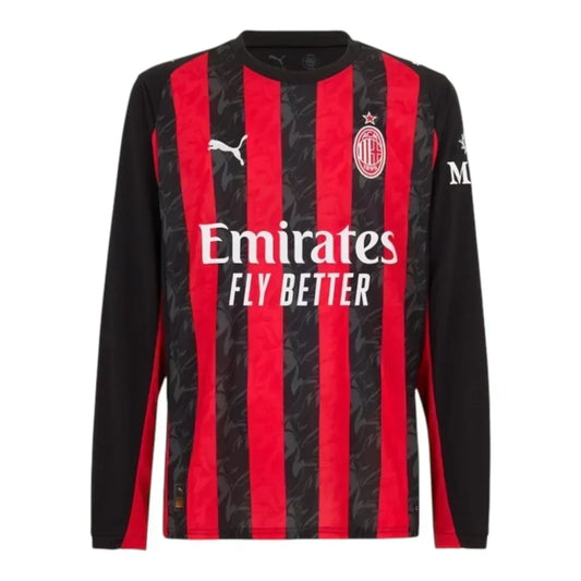AC Milan Home 25/26 Jersey - Long Sleeve
